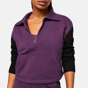 Outdoor Voices color block cropped sweatshirt